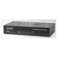 Planet FSD-803 Switch, 8x10/100Base-TX, 10", kov, desktop, fanless