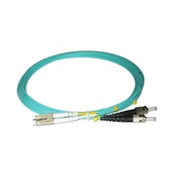 Duplexní patch kabel MM 50/125, OM3, LC-ST, LS0H, 1m