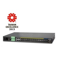 Planet MGSW-28240F Metro switch 24x SFP(DDM), 4x SFP+, 4x TP, AC+DC, DI/O, Web/SNMPv3, IGMPv3, IPv6