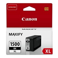 Canon CARTRIDGE PGI-1500XL BK černá pro Maxify MB2050, MB2150, MB2350, MB2750 a MB2755 (1200 str.)