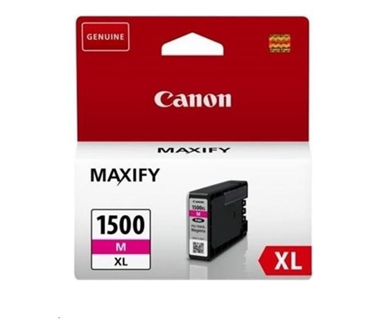 Canon CARTRIDGE PGI-1500XL M purpurová pro Maxify MB2050, MB2150, MB2350, MB2750 a MB2755 (780 str.)