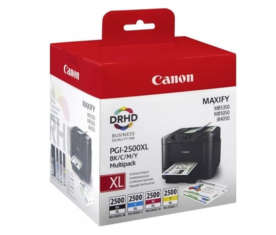 Canon CARTRIDGE  PGI-2500XL multipack pro Maxify iB4050, iB4150, MB5050, MB515x, MB5350, MB545x (1295 str.)