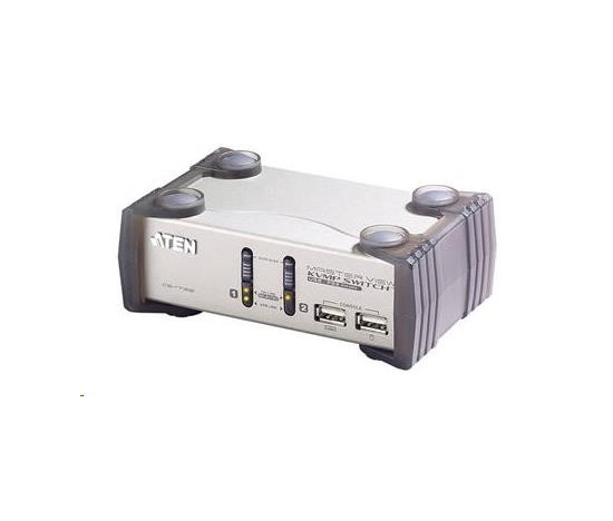 ATEN přepínač KVMP  2-port VGA USB2.0 PS2, audio, 1,2m kabely