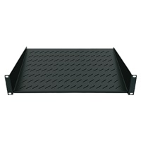 Intellinet police do racku 19", Fixed Shelf, 1U, 150mm depth, Front mounting, max load 25kg, Black