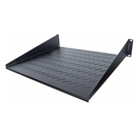 Intellinet police do racku 19", Fixed Shelf, 2U, 400mm depth, Front mounting, max load 25kg, Black