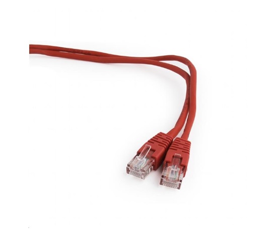 GEMBIRD kabel patchcord Cat5e UTP 5m, červený