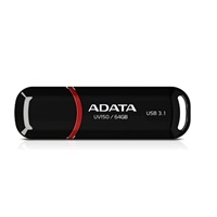 ADATA Flash Disk 64GB UV150, USB 3.1 Dash Drive (R:90/W:20 MB/s) černá