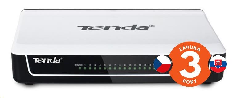 Tenda S16 16-Port Fast Ethernet Switch, 10/100 Mb/s, Desktop | eD