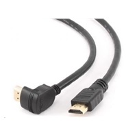 GEMBIRD Kabel HDMI - HDMI 4.5m, 90° konektor (v1.4, M/M, zlacené kontakty, stíněný)