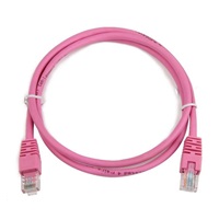 GEMBIRD kabel patchcord Cat5e UTP 5m, růžový