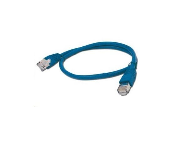 GEMBIRD kabel patchcord CAT6 stíněný FTP 0,5m, modrý