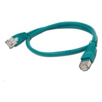 GEMBIRD kabel patchcord CAT6 stíněný FTP 0,5m, zelený
