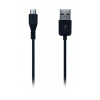 CONNECT IT Kabel microUSB (Samsung/HTC kompatibilní) 1m pro telefon, černý