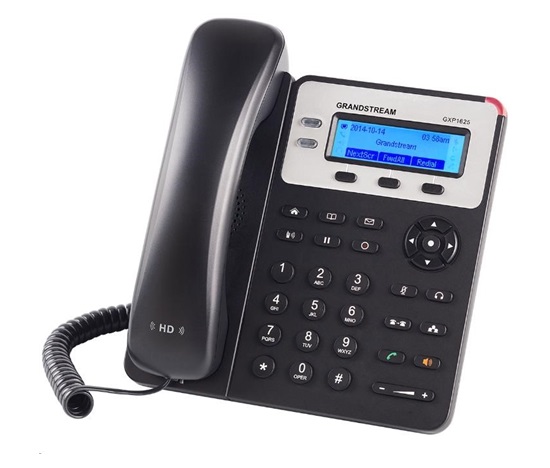 Grandstream GXP1620 [VoIP telefon - 2x SIP účet, HD audio, 3 program.tlačítka, switch 2xLAN 10/100Mbps]