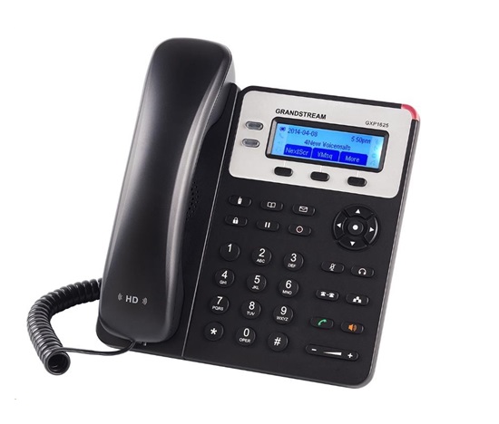 Grandstream GXP1625 [VoIP telefon - 2x SIP účet, HD audio, 3 program.tlačítka, switch 2xLAN 10/100Mbps, PoE]