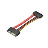 PREMIUMCORD Kabel SATA + napájení prodlužovací k HDD, 15cm
