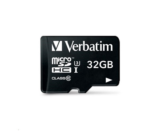 VERBATIM MicroSDHC karta 32GB Pro, U3 + adaptér