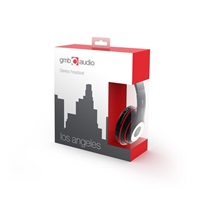 GEMBIRD sluchátka s mikrofonem Los Angeles, černá