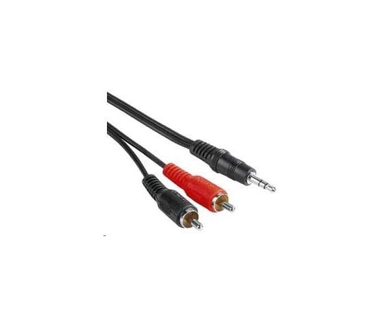 PREMIUMCORD Kabel audio 3,5mm Jack - 2x Cinch 3m (M/M, stereo)