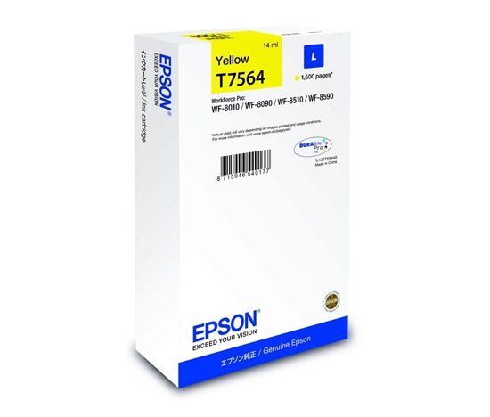 EPSON Ink bar WF-8xxx Series Ink Cartridge L Yellow - 1500str. (14 ml)