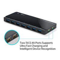 TP-Link UH720 USB hub s nabíjecími porty (7xUSB3.0, 2x2,4A nabíjecí port)