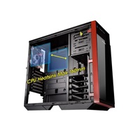 IN WIN skříň 503 Black, Midi Tower, průhledný bok, USB 3.0, bez zdroje, Black