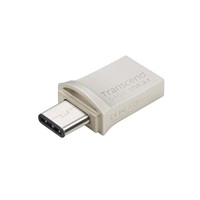 TRANSCEND Flash Disk 64GB JetFlash®890S OTG, USB 3.1 Type-C/A (R:90/W:30 MB/s) stříbrná