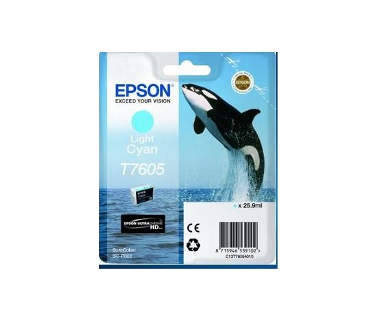 EPSON ink bar ULTRACHROME HD "Kosatka" - Light Cyan - T7605 (25,9 ml)