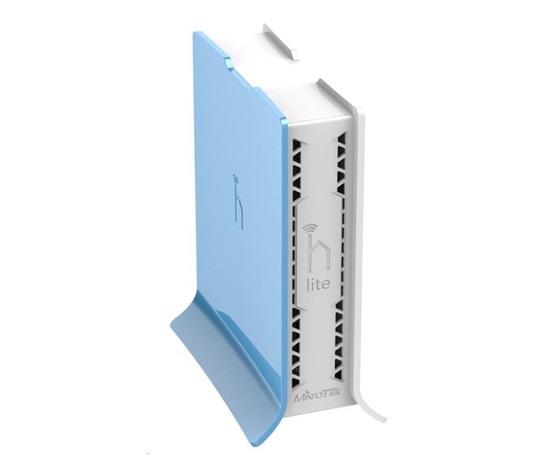 MikroTik hAP Lite (tower), 650MHz CPU, 32MB RAM, 4x LAN, integr. 2.4GHz Wi-Fi, WPS, vč. L4