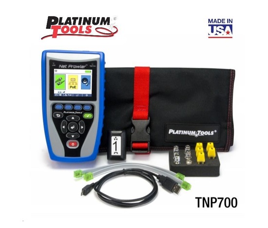 Platinum Tools NP700 (TNP700) - Net Prowler™ analyzátor datových sítí s aktivními testy, made in USA