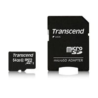 TRANSCEND MicroSDXC karta 64GB Class 10, UHS-I (45MB/s)