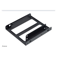 AKASA montážní kit pro 2,5" HDD do 3,5" pozice, 2x 2,5" HDD/SSD, černý