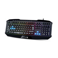 GENIUS klávesnice GX GAMING K-215 / herní, drátová, podsvícená/ USB/ černá/ CZ+SK layout
