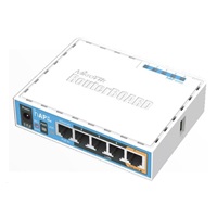 MikroTik hAP ac lite, 650MHz CPU, 64MB RAM, 5x LAN, 2.4 + 5GHz Wi-Fi 802.11b/g/n/ac, vč. L4