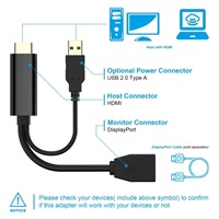 PREMIUMCORD adaptér HDMI to DisplayPort s napájením
