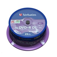 VERBATIM DVD+R(25-pack) Double layer/8x/8.5GB/spindle