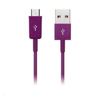 CONNECT IT Kabel Colorz microUSB - USB, 1m, fialový