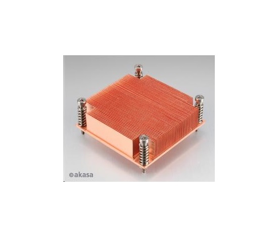 AKASA chladič CPU AK-CC7111 pro Intel  LGA 775 a 1156, měděné jádro, pasivní, pro 1U skříně