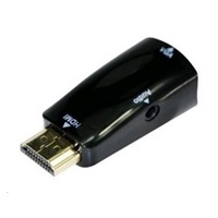 GEMBIRD Redukce HDMI - VGA+Audio (M/F, černá)