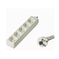 PREMIUMCORD Prodlužovací přívod 230V 5m, 5 zásuvek, bílá