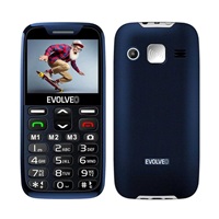 EVOLVEO EasyPhone XD, mobilní telefon pro seniory s nabíjecím stojánkem (modrá barva)