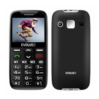 EVOLVEO EasyPhone XD, mobilní telefon pro seniory s nabíjecím stojánkem (černá barva)