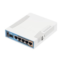 MikroTik hAP ac, 720MHz CPU, 128MB RAM, 5x LAN, 2.4+5GHz,Wi-Fi 802.11b/g/n/ac, SFP slot, vč. L4