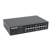 Intellinet 16-port Gigabit Ethernet Switch, 16x GbE, fanless