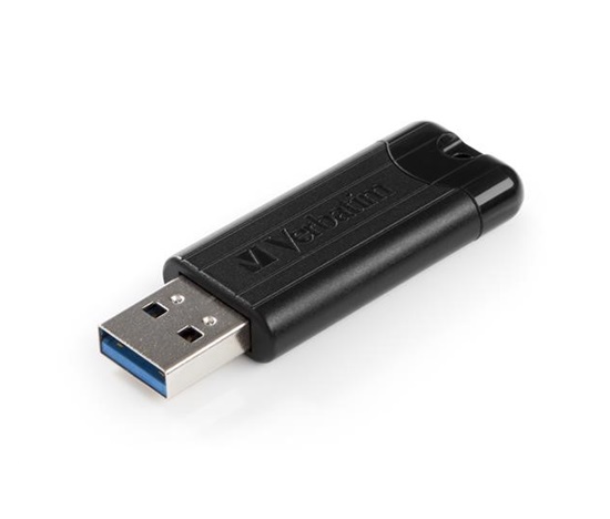 VERBATIM Flash Disk PinStripe USB 3.0, 32GB - černá