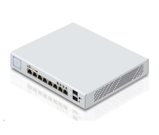 UBNT UniFi Switch US-8-150W [8xGigabit, 150W PoE+ 802.3at/af, pasivní PoE 24V, 2xSFP slot, non-blocking 10Gbps]