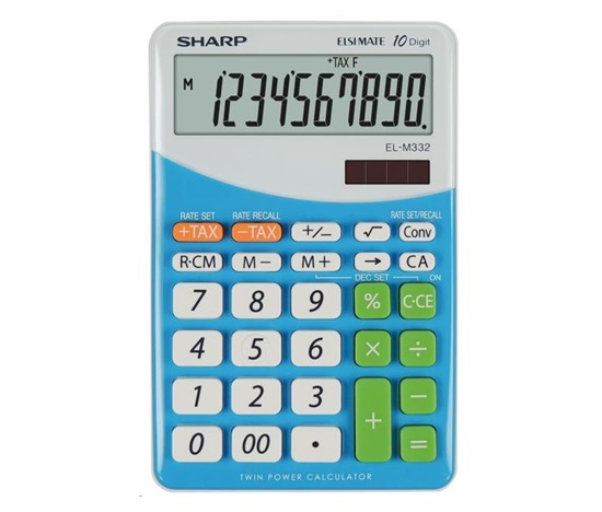 SHARP kalkulačka - EL-M332BBL - modrá