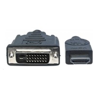 MANHATTAN kabel HDMI Male to DVI-D 24+1 Male, Dual Link, Black, 3m
