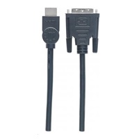 MANHATTAN kabel HDMI Male to DVI-D 24+1 Male, Dual Link, Black, 3m