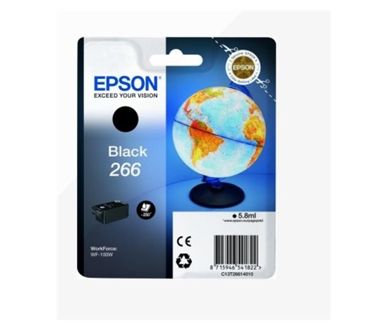 EPSON ink čer Singlepack "Globus" Black 266 ink cartridge 5,8 ml